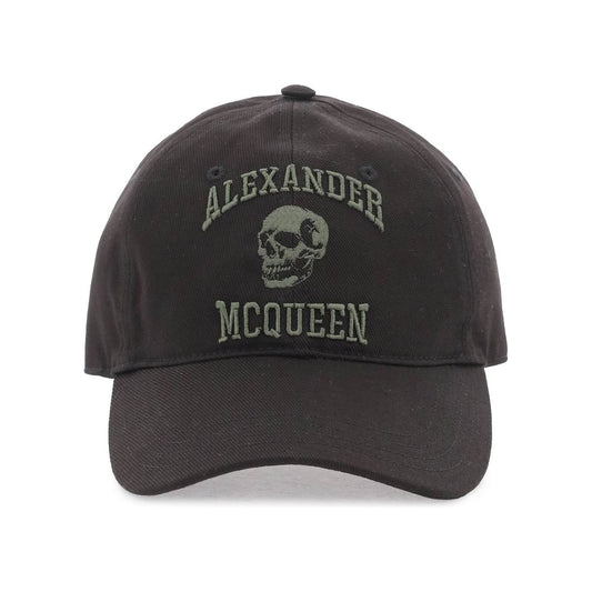 Alexander Mcqueen varsity skull baseball cap