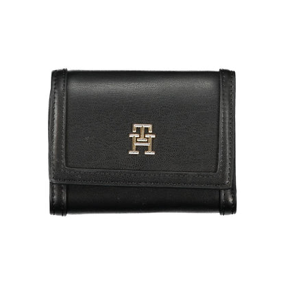 Tommy Hilfiger Black Polyurethane Women Wallet