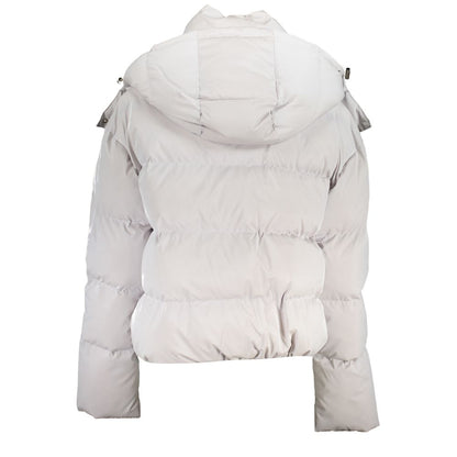 Patrizia Pepe Bianco Poliuretano Women's Jacket