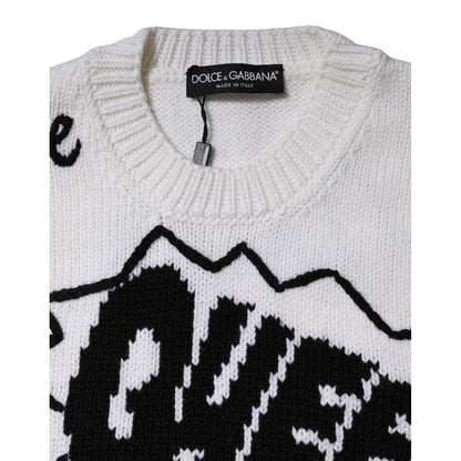 Dolce & Gabbana White Wool Knit Crew Neck Pullover Sweater 1728,67345645728,Clothing,Dolce & Gabbana,IT42|M,Material: 92% Wool 8% Virgin Wool,Preowned / Defect,Sweaters - Clothing,Sweaters - Women - Clothing,Sweatshirts - Sweaters - Clothing,White,Women,W