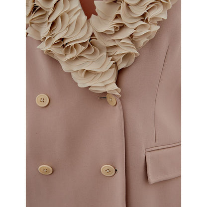 Lardini Gray Polyester Coat