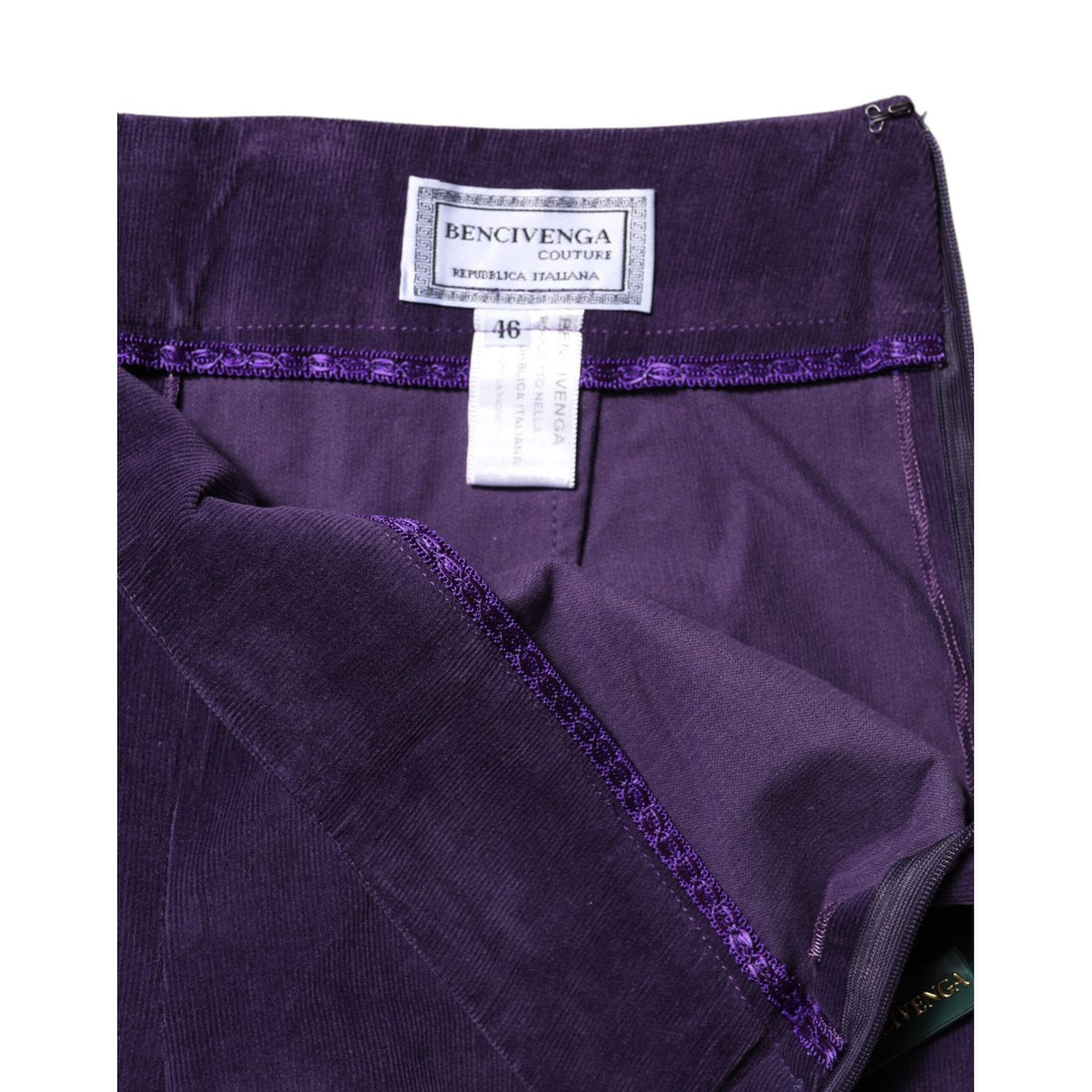 BENCIVENGA Purple High Waisted Flared Pants