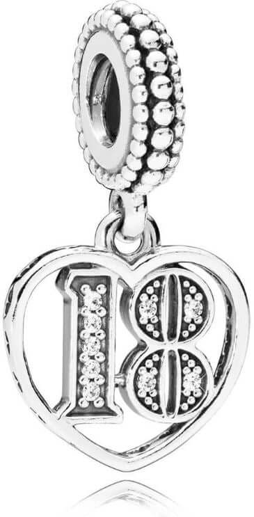 PANDORA JEWELRY Mod. 18TH CELEBRATION DANGLE CHARM
