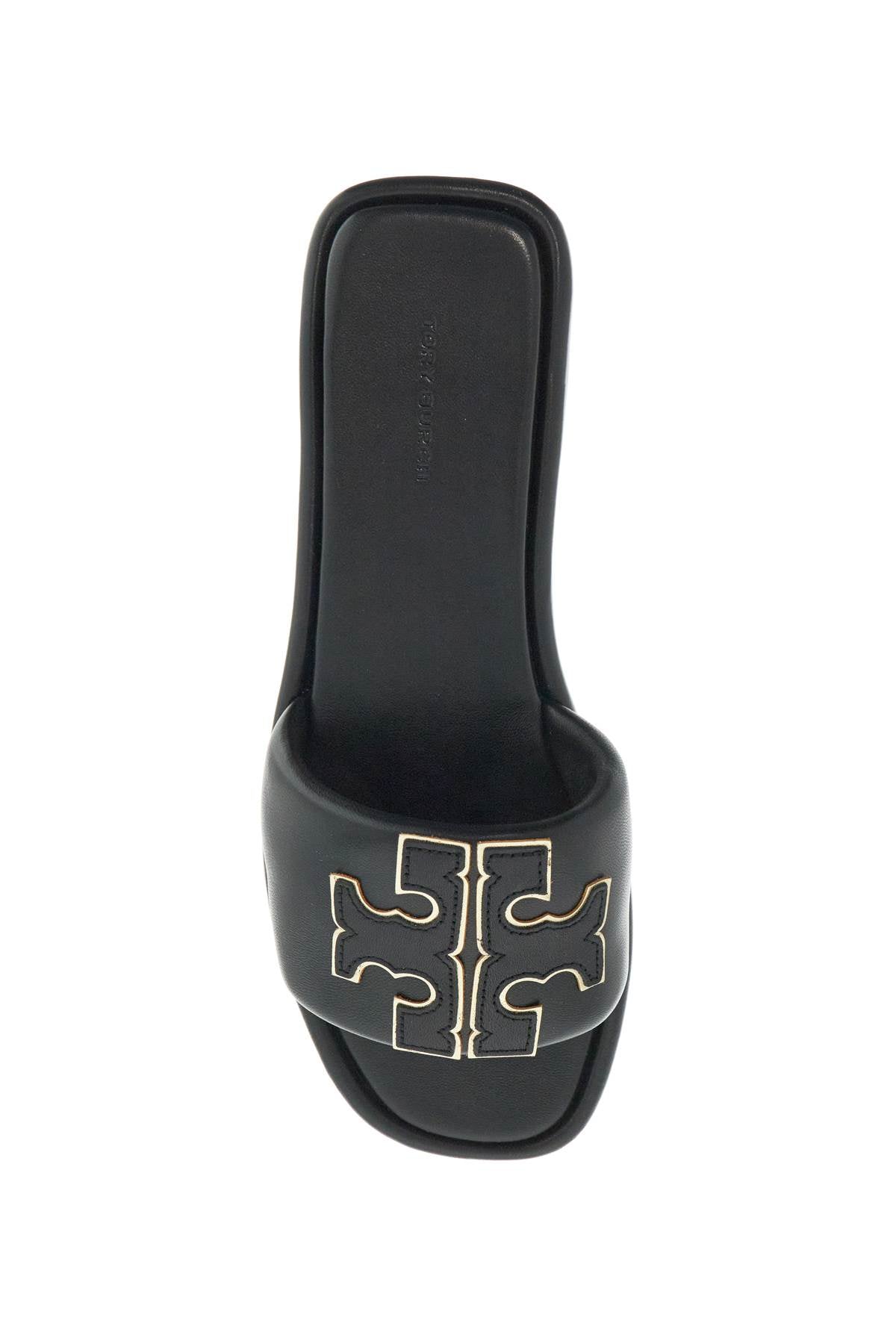 Tory Burch double t leather slides