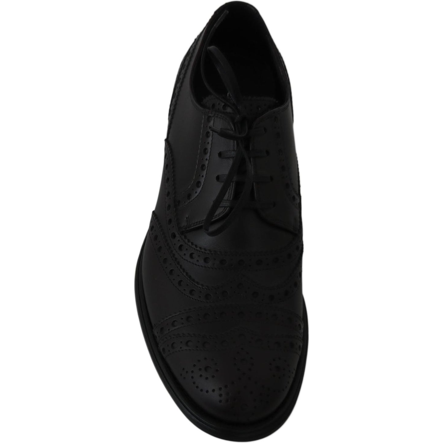 Dolce & Gabbana Elegant Bordeaux Wingtip Derby Dress Shoes Dress Shoes Dolce & Gabbana