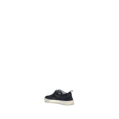 Thom Browne Blue Calf Leather Bos Taurus Low Top Sneakers