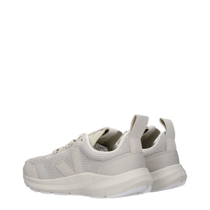 Veja Gray Fabric Athletic Sneakers