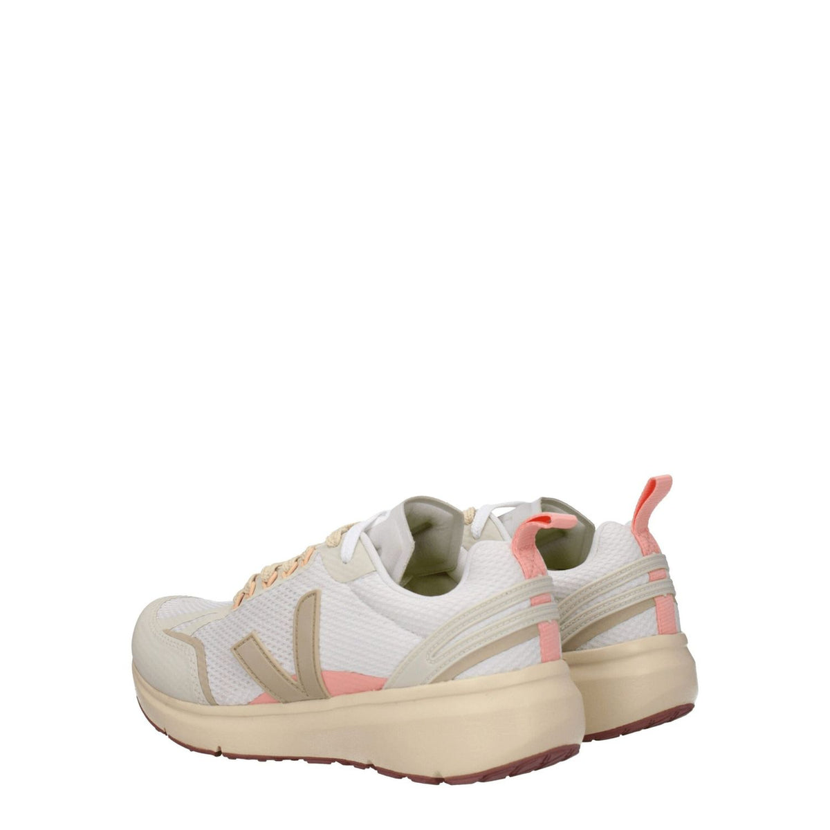 Veja Beige Fabric Athletic Sneakers