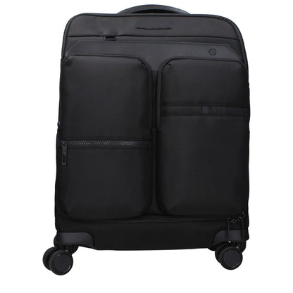 Piquadro Black Fabric Luggage And Travel