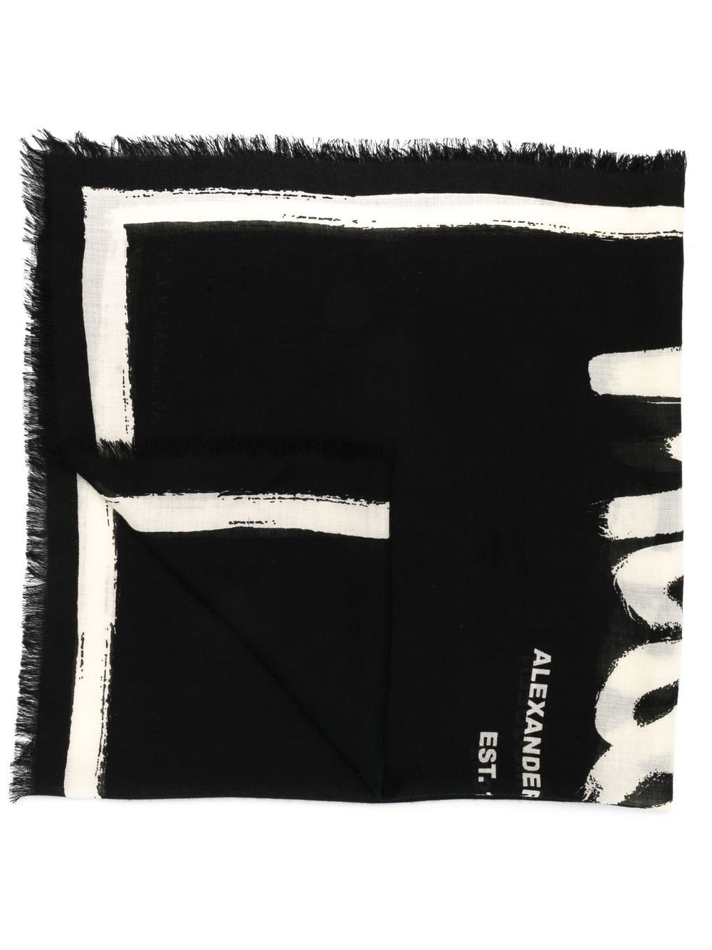 Alexander McQueen Scarfs Black Scarves Hats & Gloves Alexander Mcqueen