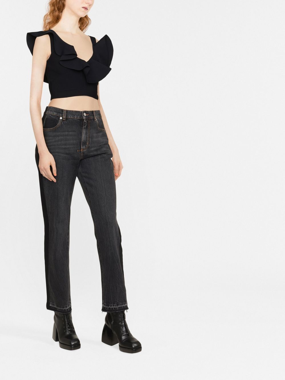 Alexander McQueen Top Black Topwear Alexander Mcqueen