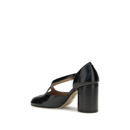 Margiela Black Calf Leather Bos Taurus Pumps