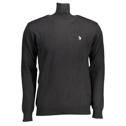 U.S. POLO ASSN. Black Cotton Men's Sweater