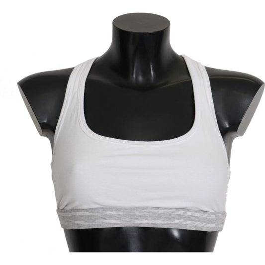 Dolce & Gabbana Elegant White Stretch Sport Bra Dolce & Gabbana