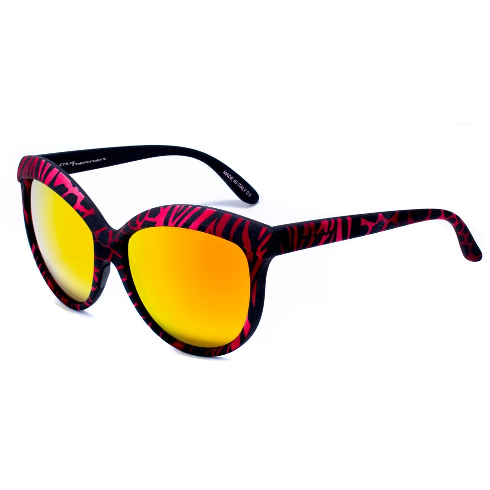 Italia Independent Red Acetate Sunglasses