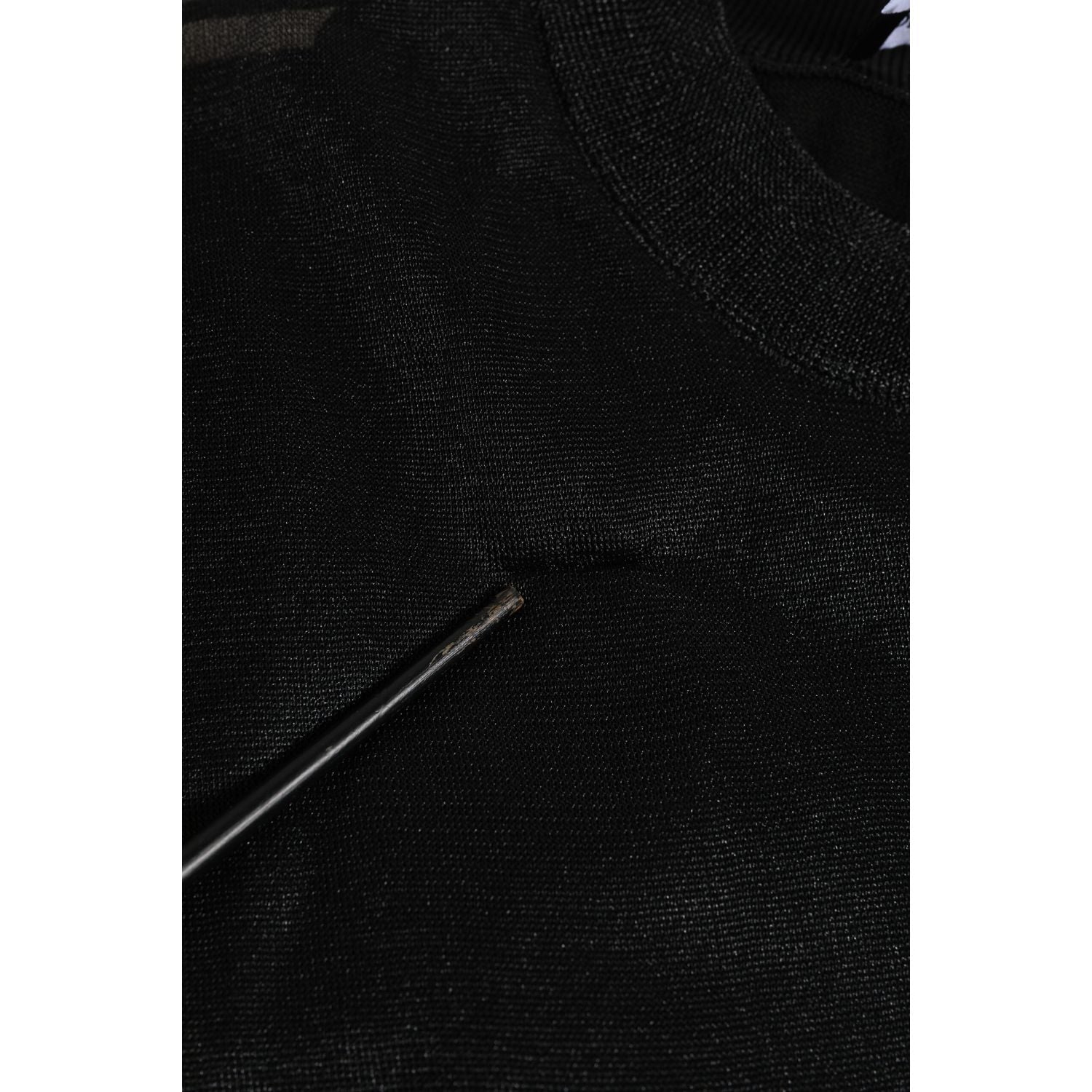 Dolce & Gabbana Black Polyester Pullover Sweatshirt Sweater