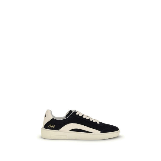 Dsquared² Black Calf Leather Bos Taurus Low Top Sneakers