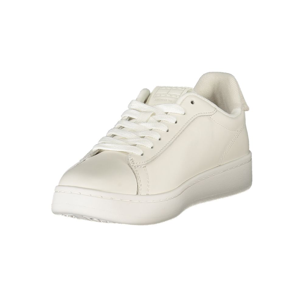 Tommy Hilfiger Bianco Polyurethane Women Sneaker