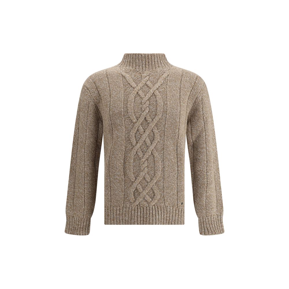 Brooksfield Beige Wool Sweatshirt