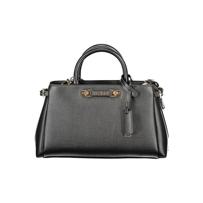 Guess Jeans Nero Poliuretano Women Handbag
