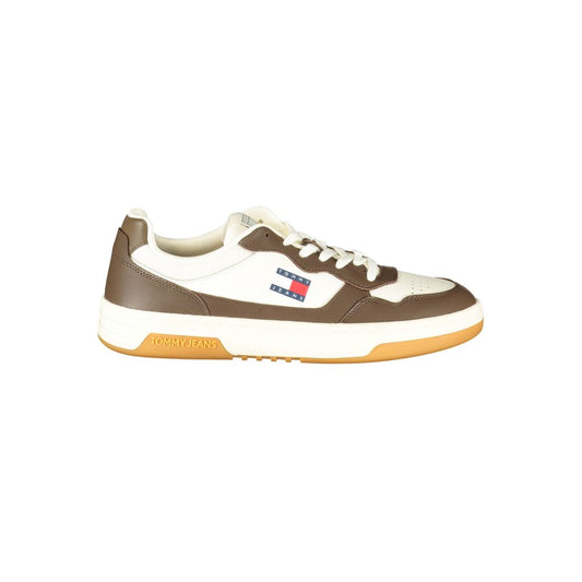 Tommy Hilfiger White Polyurethane Men Sneaker