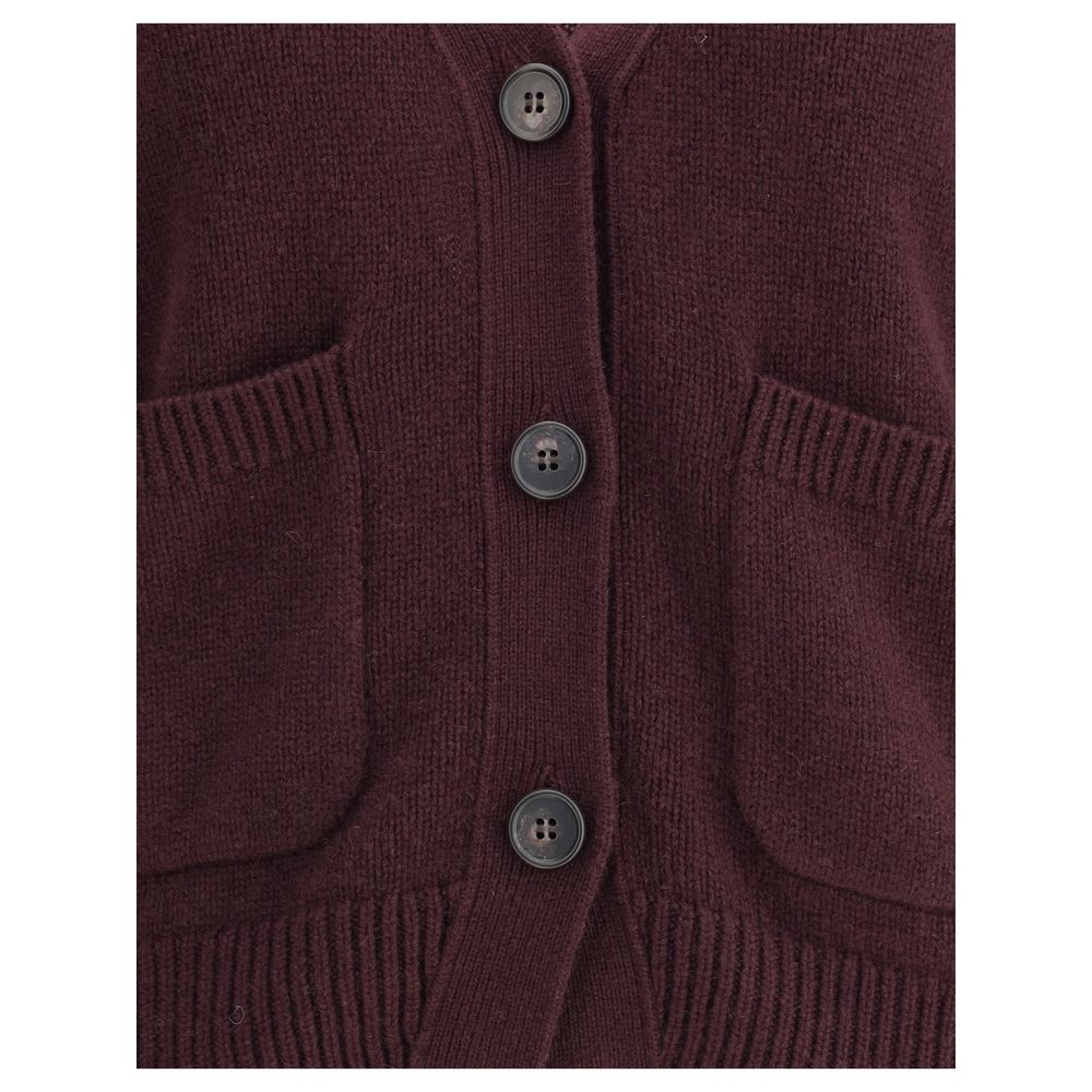 Lisa Yang Purple Cashmere Cardigan
