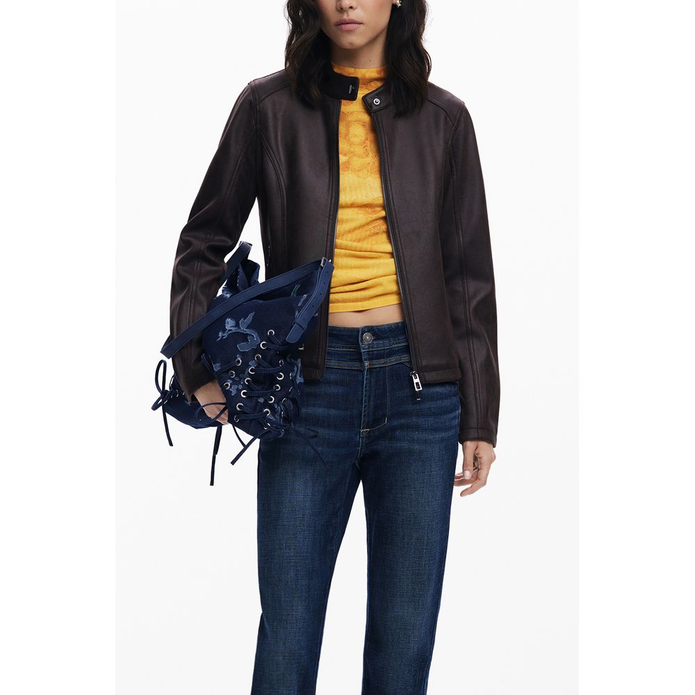 Desigual Brown Polyester Women's Jacket
