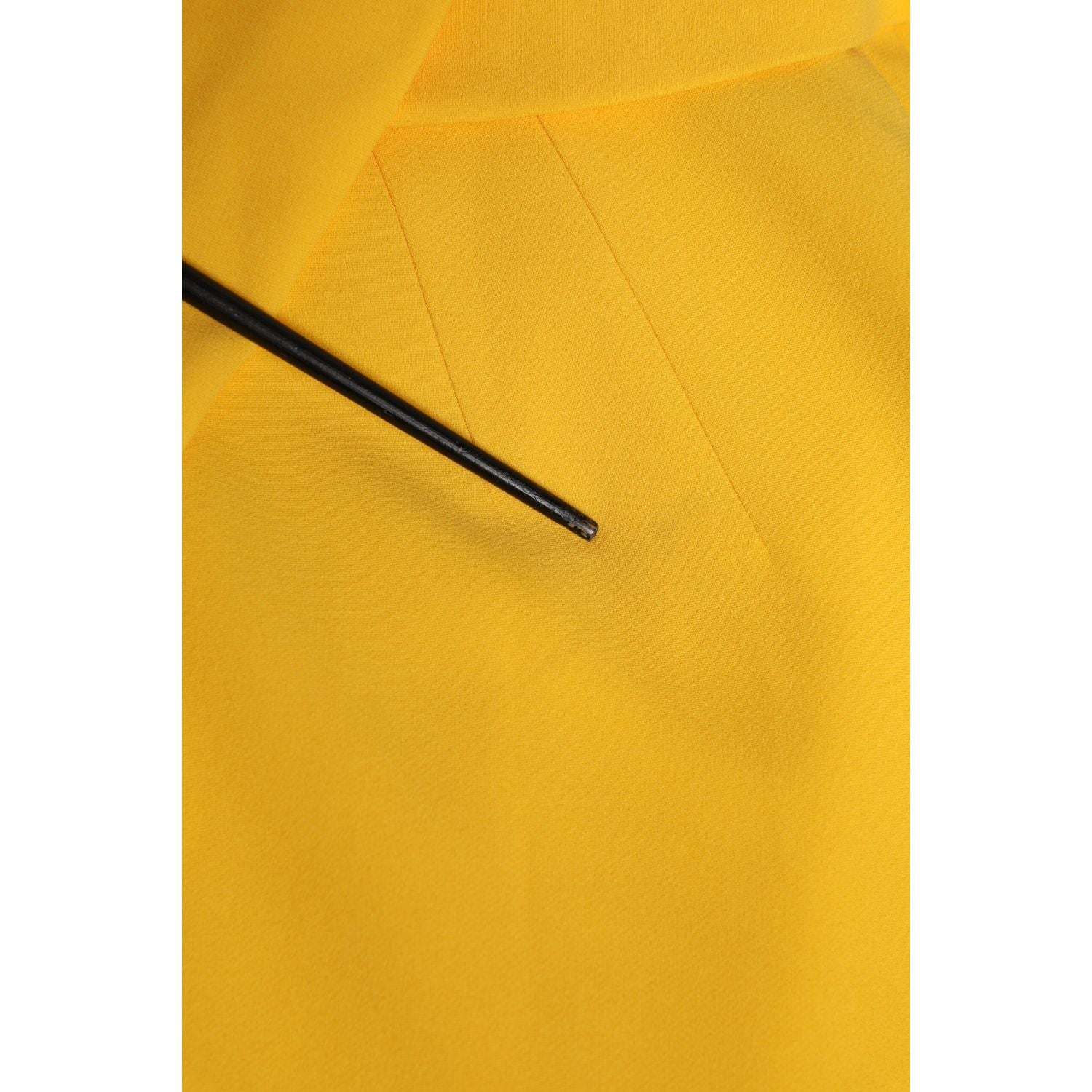 Dolce & Gabbana Yellow One Shoulder Side Slit Sheath Dress