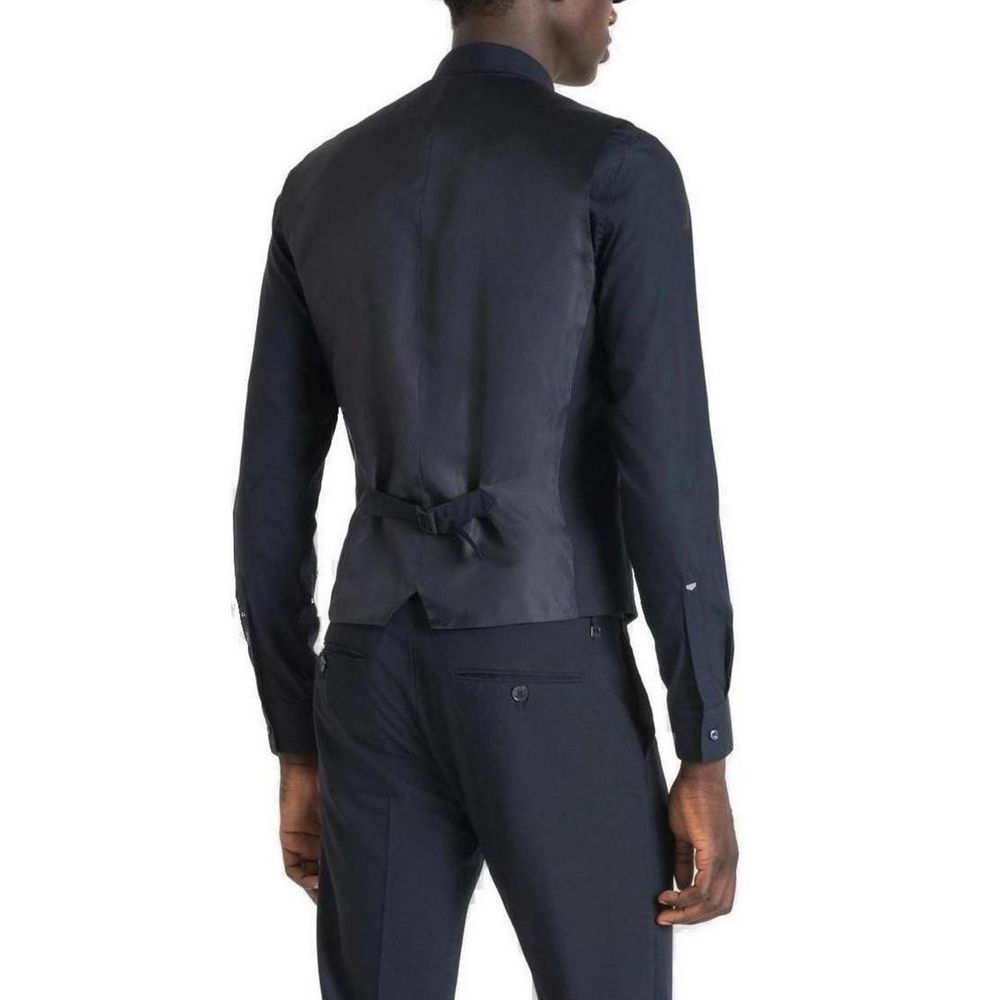 Antony Morato Blue Polyester Suit