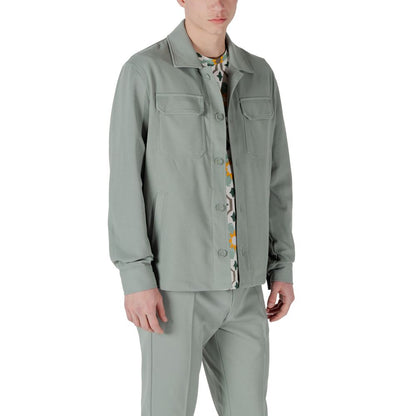 Antony Morato Bicolor Polyester Coat
