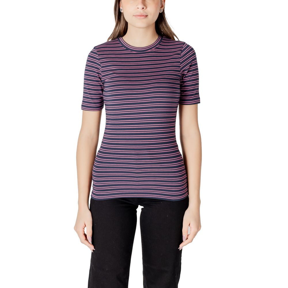 ICHI Bicolor Cotton T-Shirt