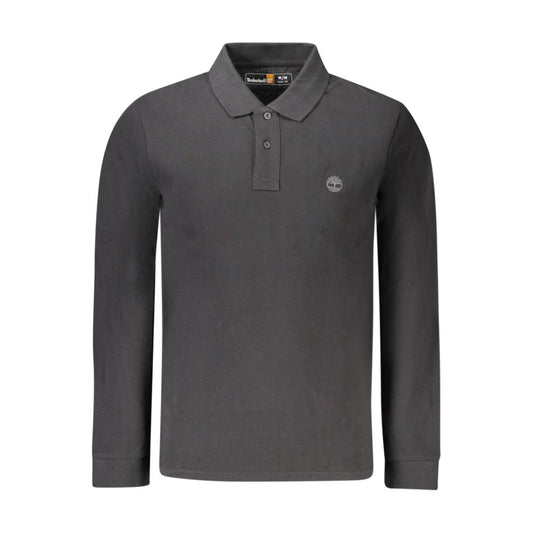 Timberland Black Cotton Men's Polo Shirt