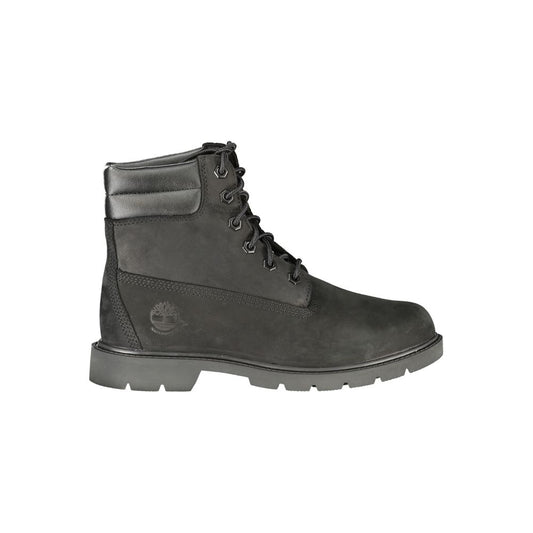 Timberland Black Leather Women Ankle Boot