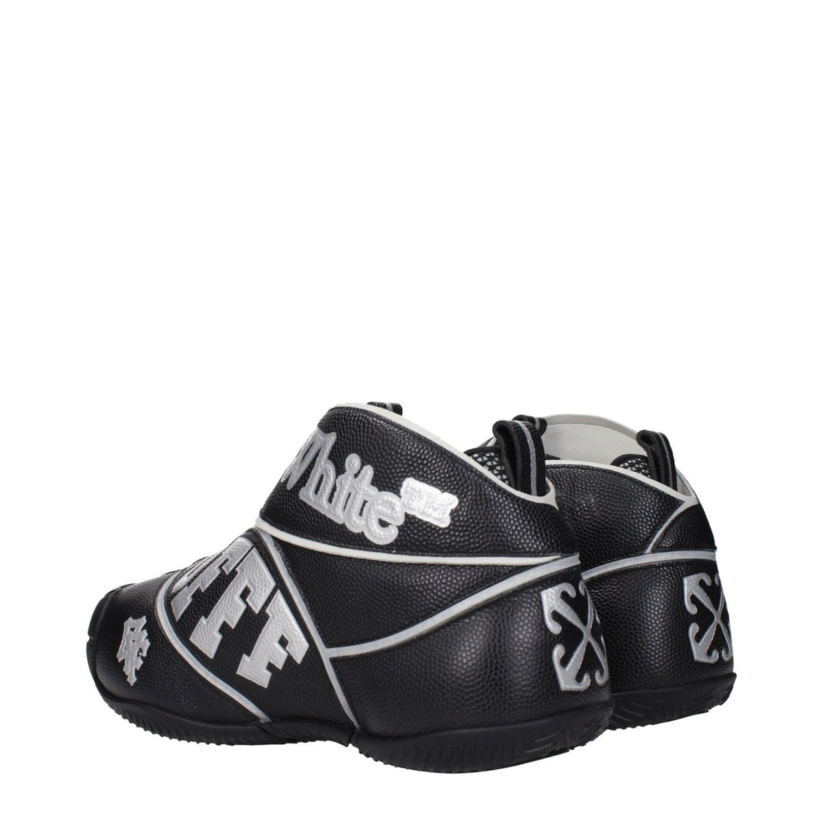 Off-White Black Leather High Top Sneakers