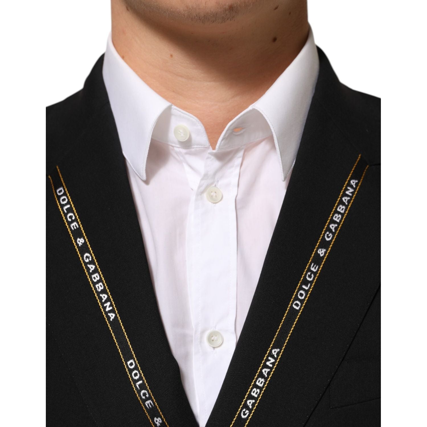 Dolce & Gabbana Black SICILIA Double Breasted Jacket Blazer