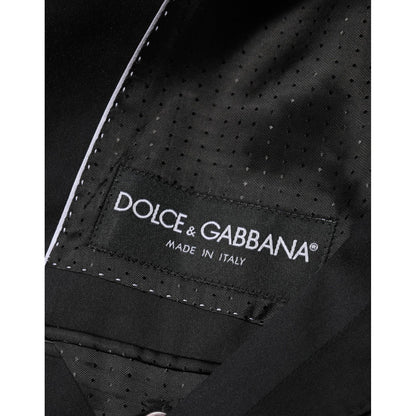 Dolce & Gabbana Black Cotton 2 Buttons Suit Jacket Blazer