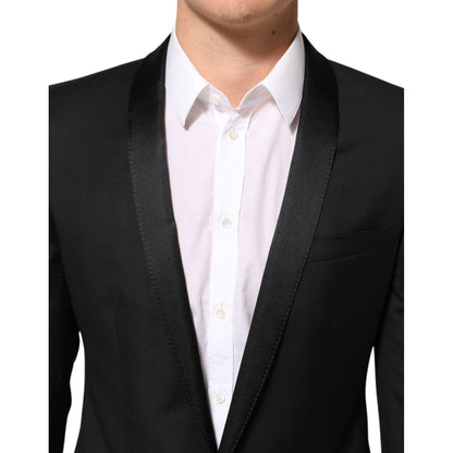 Dolce & Gabbana Black GOLD 1 Button Suit Jacket Men Blazer