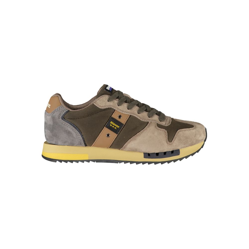 Blauer Green Leather Men Sneaker