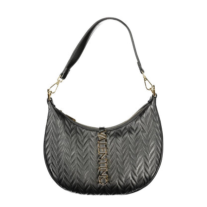 Mario Valentino Nero Polyurethane Women's Shoulder Bag