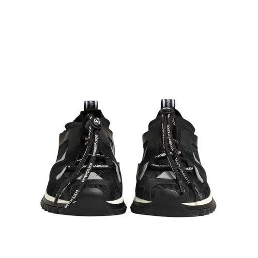 Dolce & Gabbana Black Mesh Sorrento Trekking Sneakers Shoes