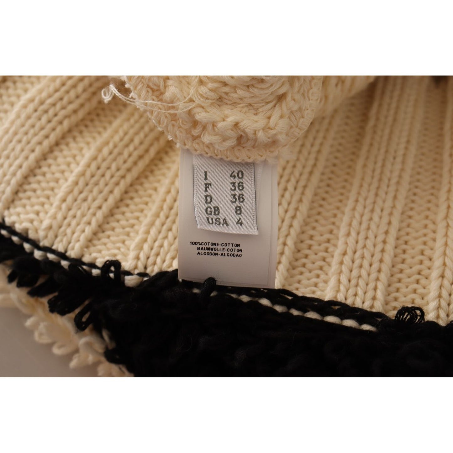 Philosophy Beige Black Short Sleeve Button Cardigan Sweater