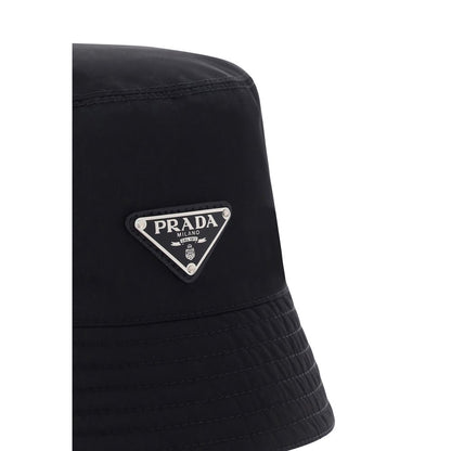 Prada Black Polyamide Bucket Hat