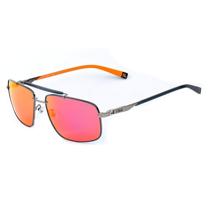 Fila Gray Metal Sunglasses