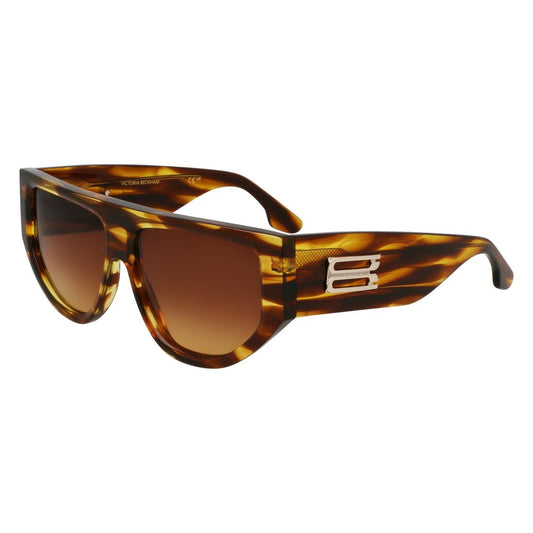 Victoria Beckham Brown Acetate Sunglasses