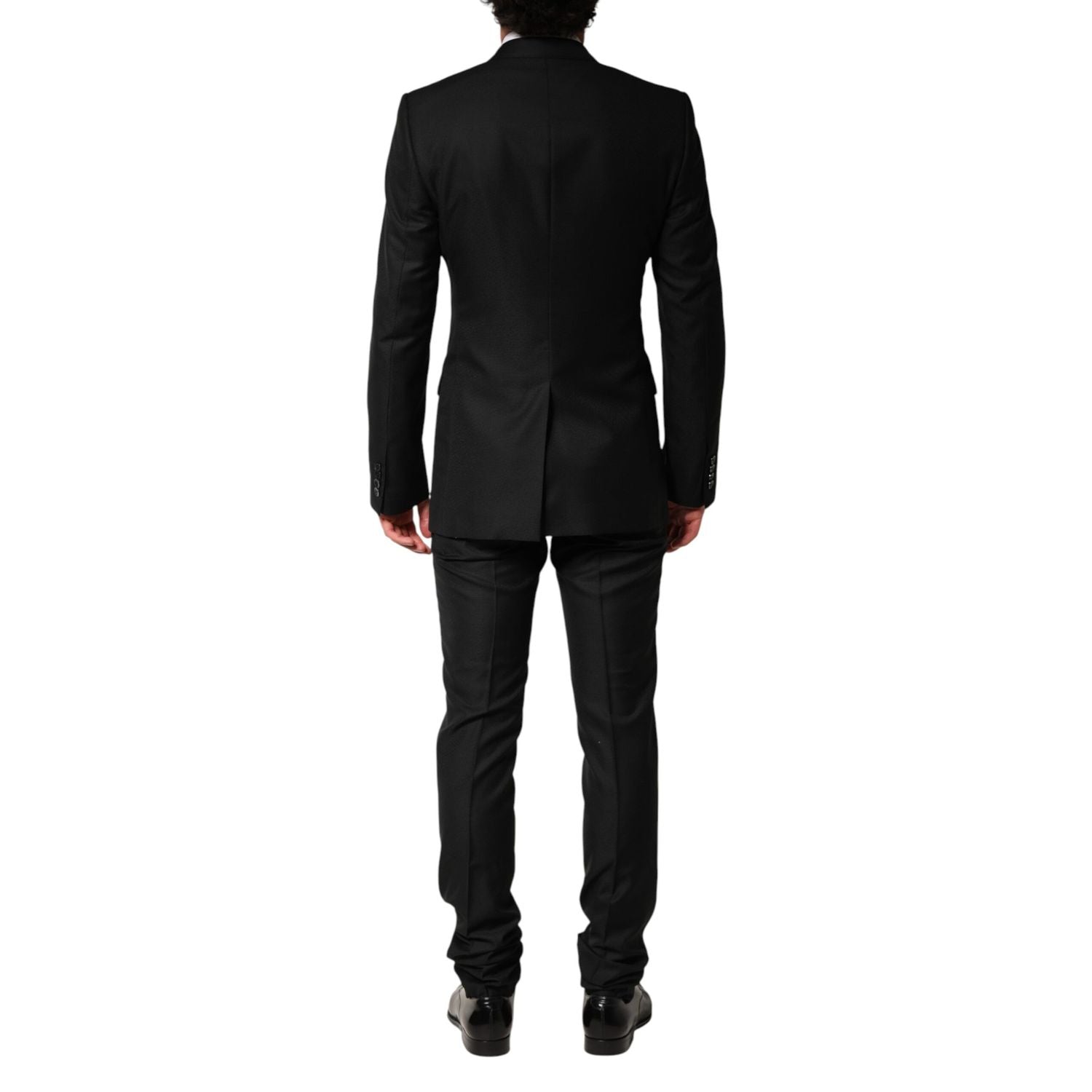 Dolce & Gabbana Black Embellished Single Breasted 2 Pc Suit