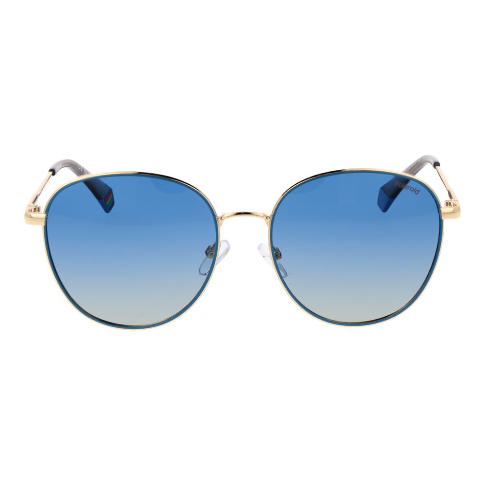 Polaroid Gold Metal Sunglasses