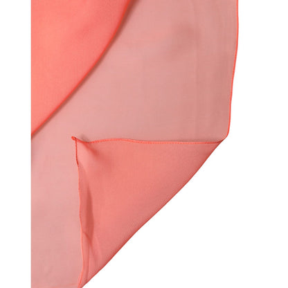 Dolce & Gabbana Light Pink Stole Neck Wrap Shawl Scarf
