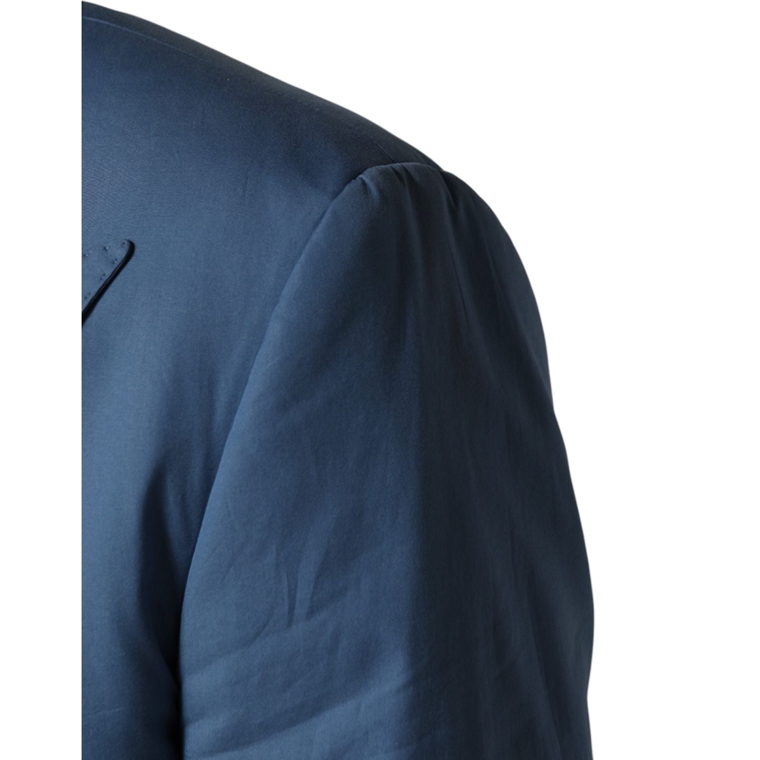 Dolce & Gabbana Blue Cotton Double Breasted 2 Piece  Suit