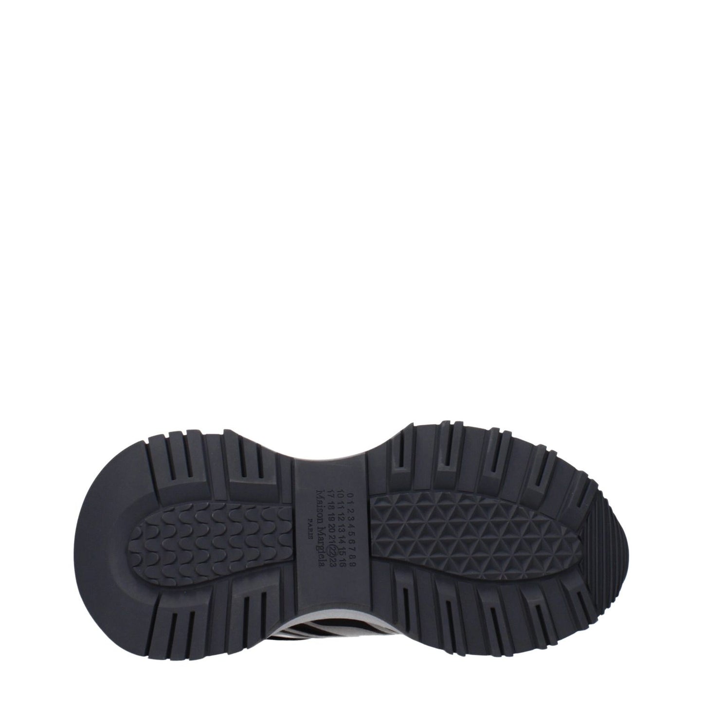 Maison Margiela Black Fabric Athletic Sneakers