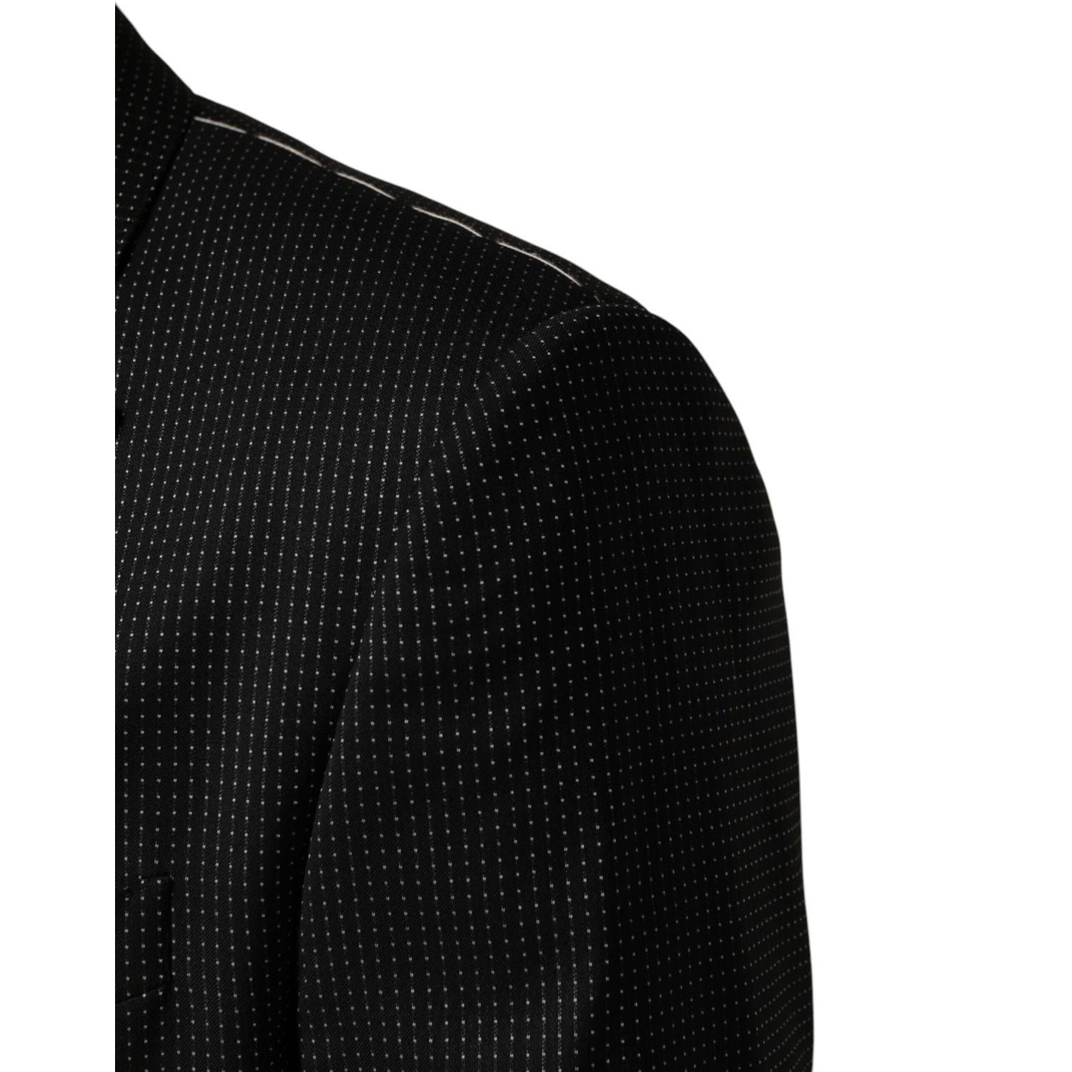 Dolce & Gabbana Dark Gray Fantasy Single Breasted Jacket Blazer